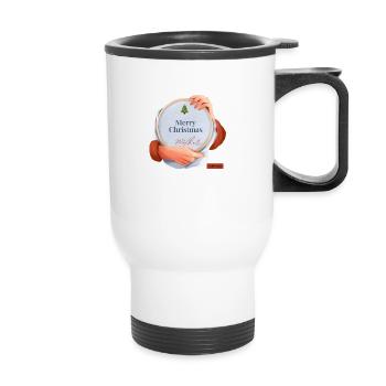 Merry Christmas - Thermal mug with handle - white - Front