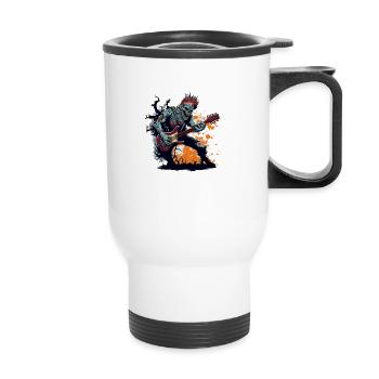 Zombie - Thermal mug with handle - white - Front