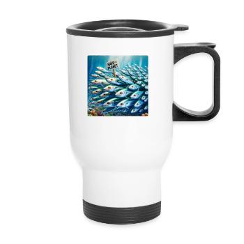 Herning Family - Thermal mug with handle - white - Front