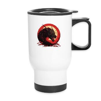 Rage du dragon - Tasse isotherme avec poignée - blanc - Devant