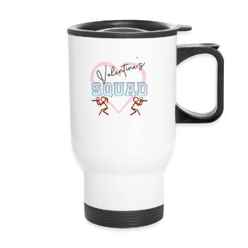 Valenrine's paintball squad - Thermal mug with handle - white - Front