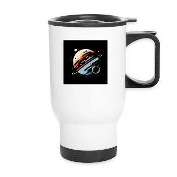 Cosmic elegance - Thermal mug with handle - white - Front