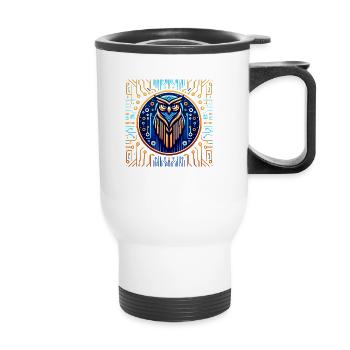 DigitWeissheit - Thermal mug with handle - white - Front