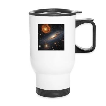 Galaxy - Thermobecher mit Tragegriff - Weiß - Vorne
