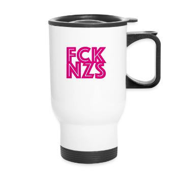 FCK NZS - Thermal mug with handle - white - Front