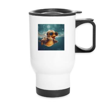 Duck - Thermal mug with handle - white - Front