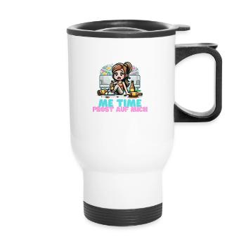 Me Time - Cheers to me! - Thermal mug with handle - white - Front