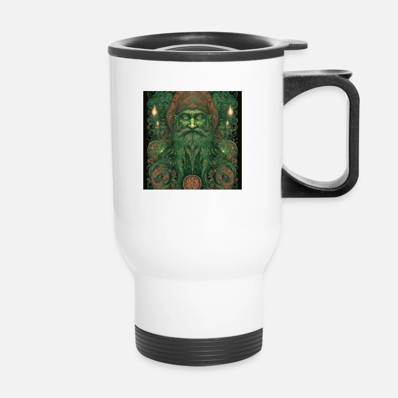 A dwarf - Thermal mug with handle - white