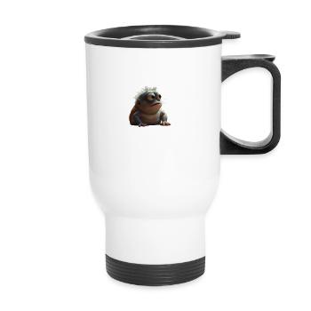 I may look calm... but in my head - Thermal mug with handle - white - Front