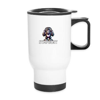 Symphonie du Sasquatch - Tasse isotherme avec poignée - blanc - Devant