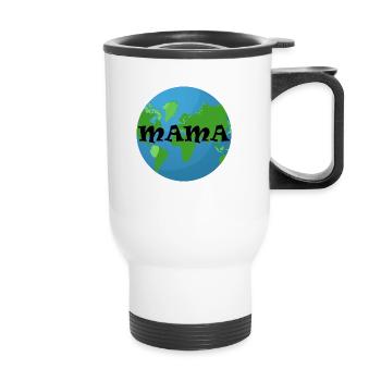 MAMA WELT - Thermobecher mit Tragegriff - Weiß - Vorne