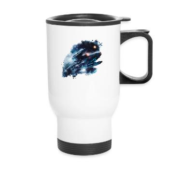 Missions diplomatiques dans l’espace - Tasse isotherme avec poignée - blanc - Devant