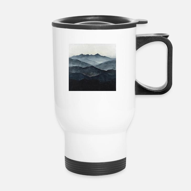 Poster Canvas Mountain 22 - Thermal mug with handle - white