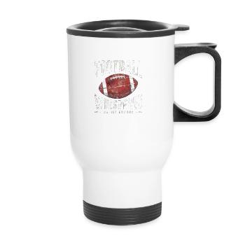 Football Whisperer Limited Edition - Thermobecher mit Tragegriff - Weiß - Vorne