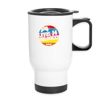 Original 2010 Vintage Level 14 Freischalten - Thermobecher mit Tragegriff - Weiß - Vorne