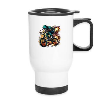 Bmx Freestyle - Adrenaline - Thermal mug with handle - white - Front