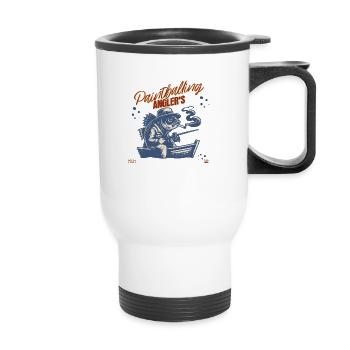 Paintball, pêcheurs, chasse - Tasse isotherme avec poignée - blanc - Devant