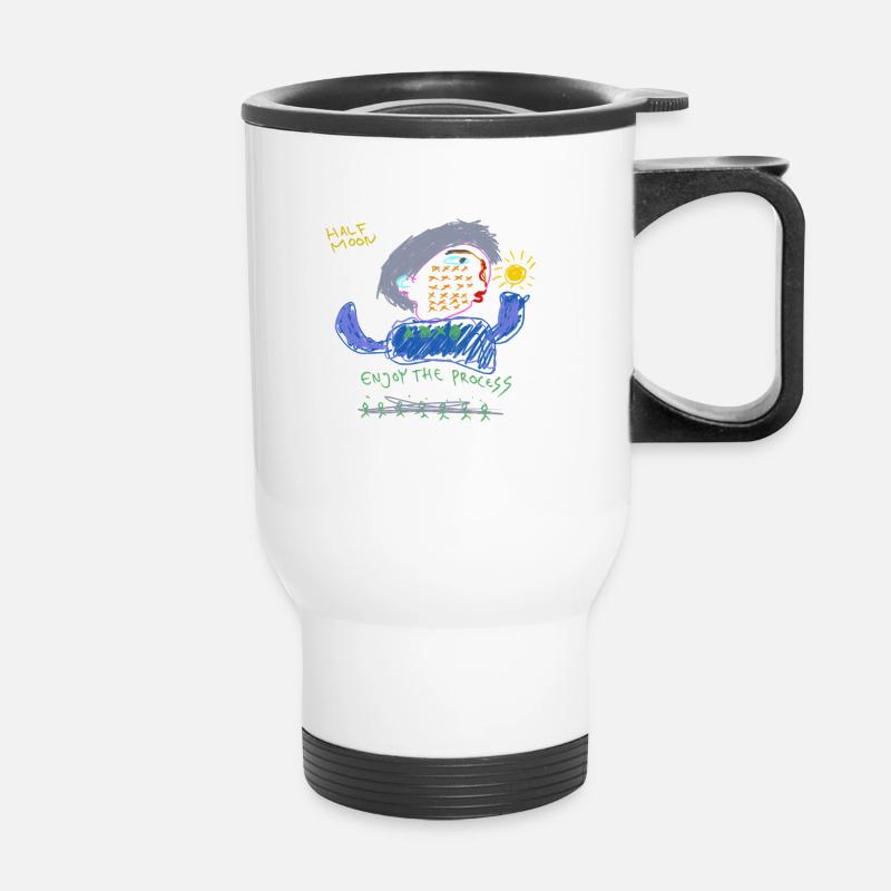 Profitez du processus - Tasse isotherme avec poignée - blanc