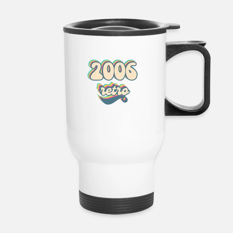 2006 Retro Gift Idea - Thermal mug with handle - white