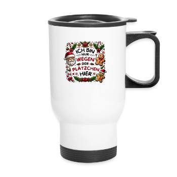 Christmas Cookies Funny Gift Idea Kids - Thermal mug with handle - white - Front