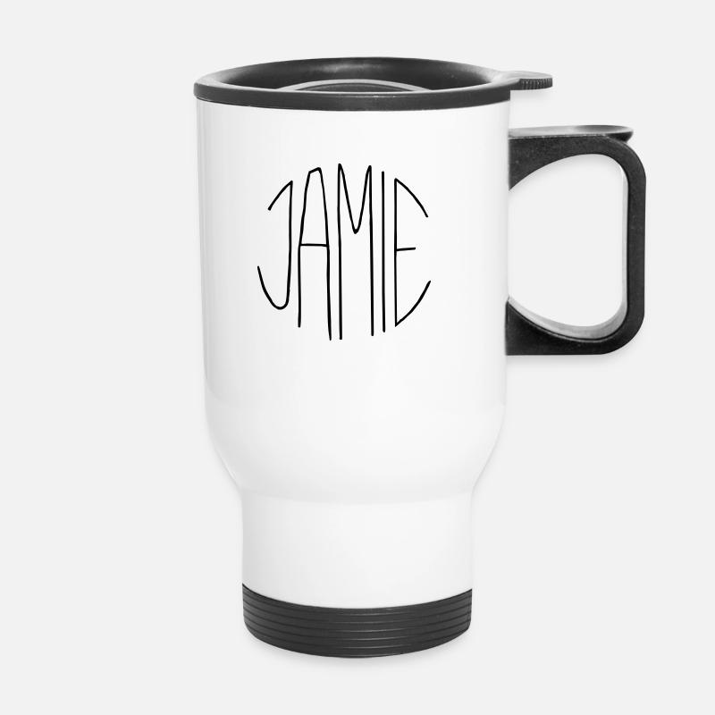 Jamie - Thermal mug with handle - white