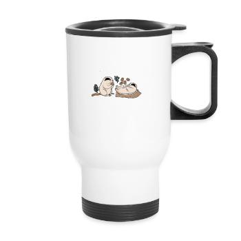 Team Marmotte - Tasse isotherme avec poignée - blanc - Devant