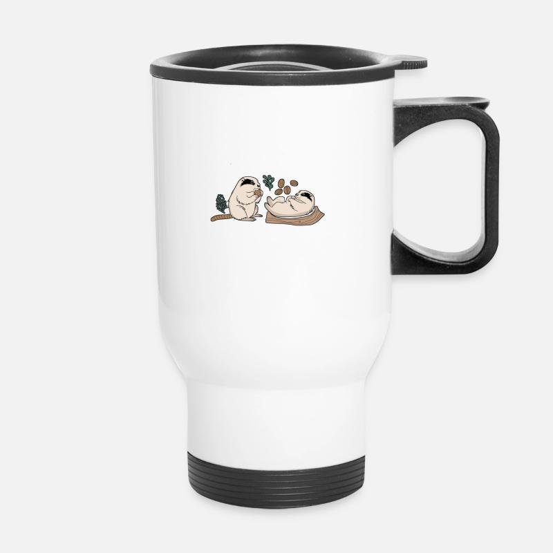 Team Marmotte - Tasse isotherme avec poignée - blanc