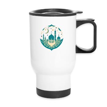 Ramadan Gift Eid Mubarak Islam Allah Muslim - Thermal mug with handle - white - Front