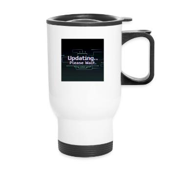 Glitch Update Loading Screen - Thermal mug with handle - white - Front
