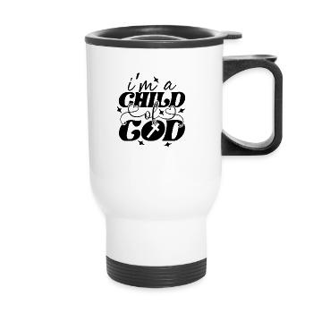 Kind Gottes - Thermobecher mit Tragegriff - Weiß - Vorne