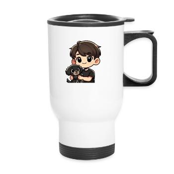 OrsonBlockTV Chibi - Thermobecher mit Tragegriff - Weiß - Vorne
