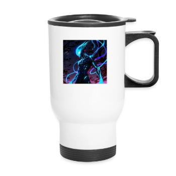 Leonardo Anime XL In the darkness of the cosmos - Thermobecher mit Tragegriff - Weiß - Vorne