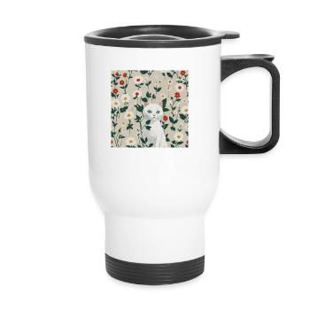 Find me! - Thermal mug with handle - white - Front