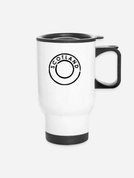 Écosse - Tasse isotherme avec poignée - blanc