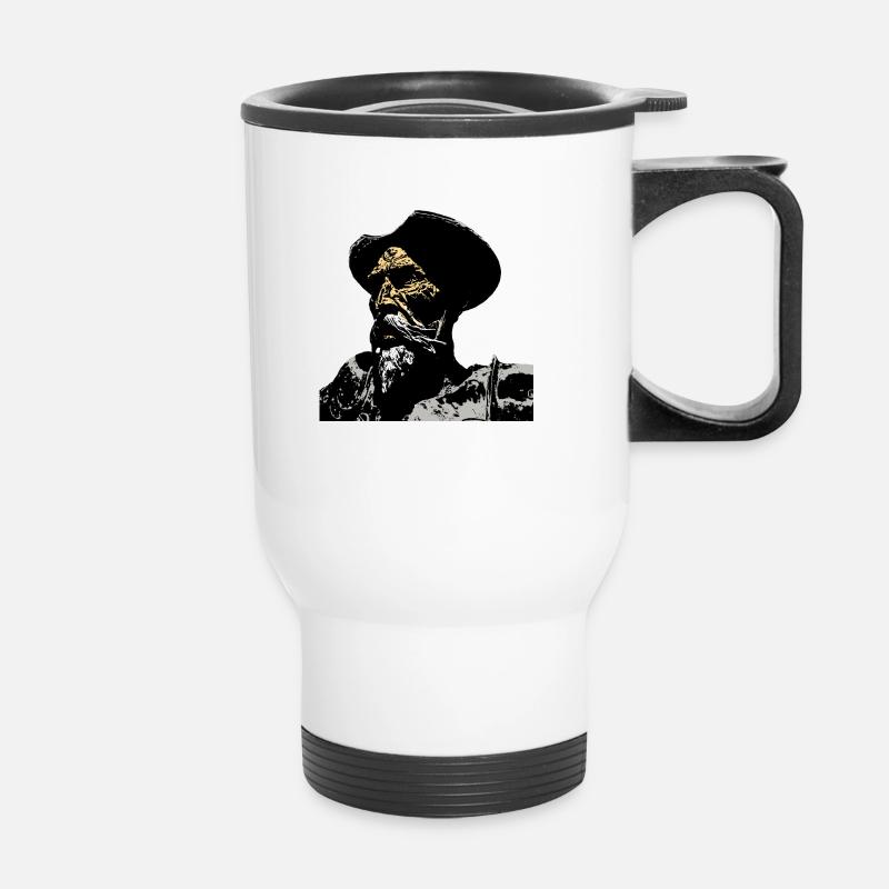 Don Quixote - Thermal mug with handle - white