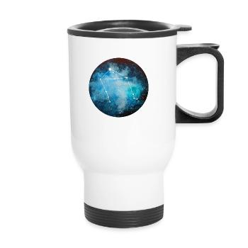 Zodiac Libra - Thermal mug with handle - white - Front