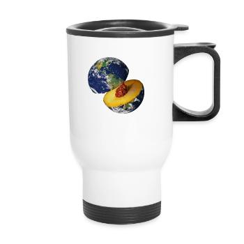 La terre de pêche! - Tasse isotherme avec poignée - blanc - Devant