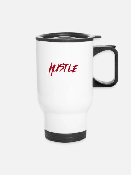 Hustle - Thermobecher mit Tragegriff - Weiß