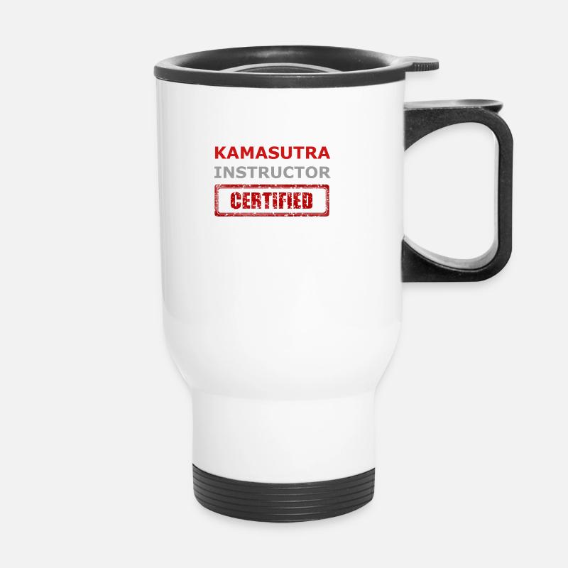 Kamasutra Instructor - Certified - Thermal mug with handle - white