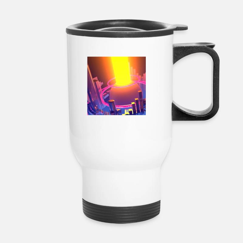 Explosion - Tasse isotherme avec poignée - blanc