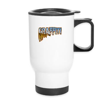 Graffiti effrayant - Tasse isotherme avec poignée - blanc - Devant