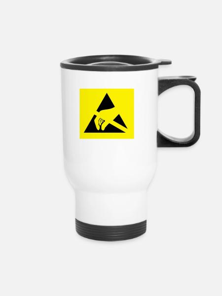ESD Susceptible 2C - Thermobecher mit Tragegriff - Weiß