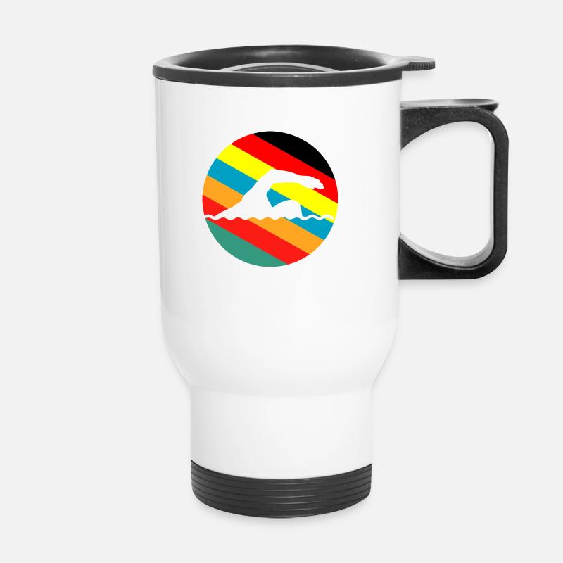 Triathlon - Thermobecher mit Tragegriff - Weiß