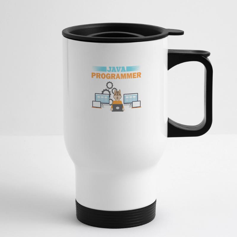 Java Programmer Thermal mug with handle