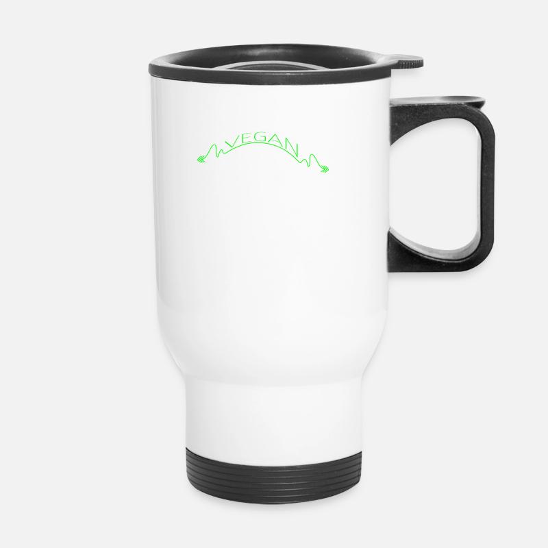 vegan - vegan - Thermal mug with handle - white
