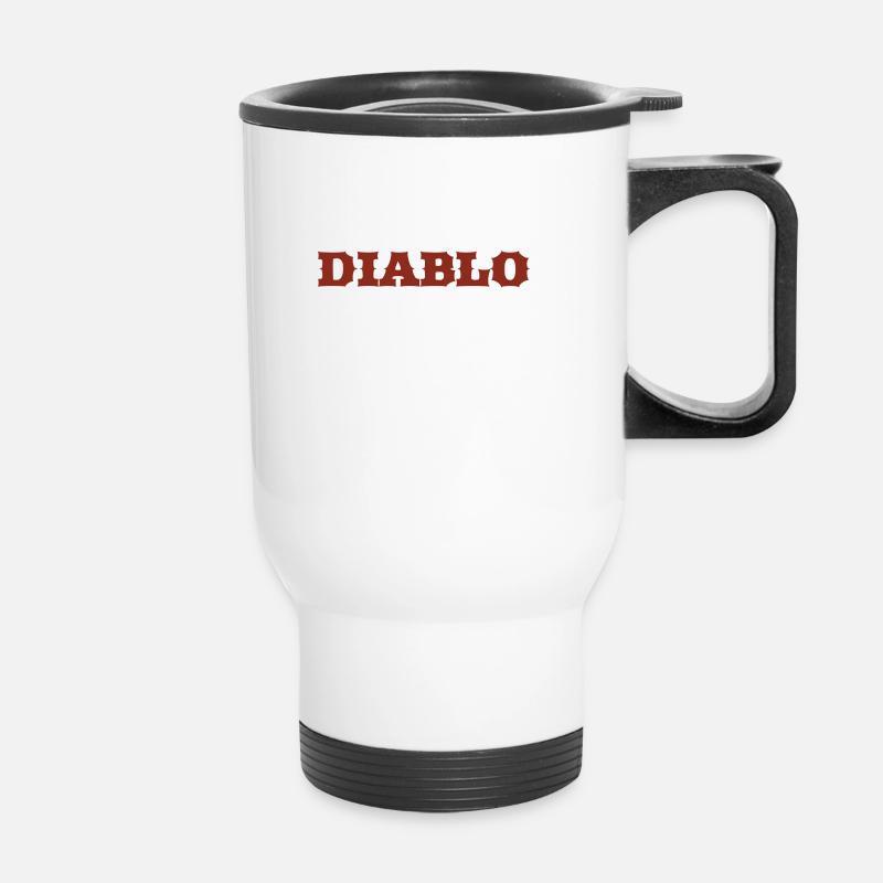 Diablo - Devil - Satan - 666 - Thermal mug with handle - white