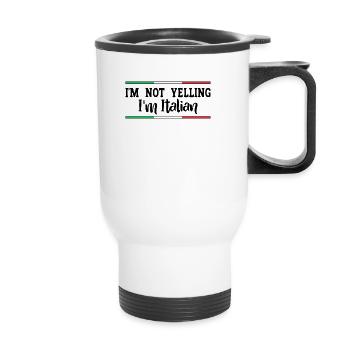 Italian Italian Italy Gift Idea Humor - Thermal mug with handle - white - Front