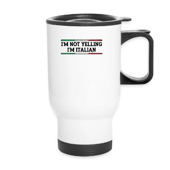 Italian Italian Italy Gift Idea Humor - Thermal mug with handle - white - Front