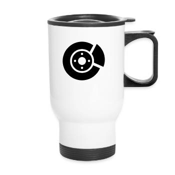 Disque de frein - Tasse isotherme avec poignée - blanc - Devant