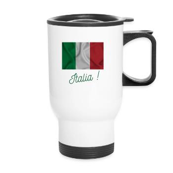 Italia - Tasse isotherme avec poignée - blanc - Devant